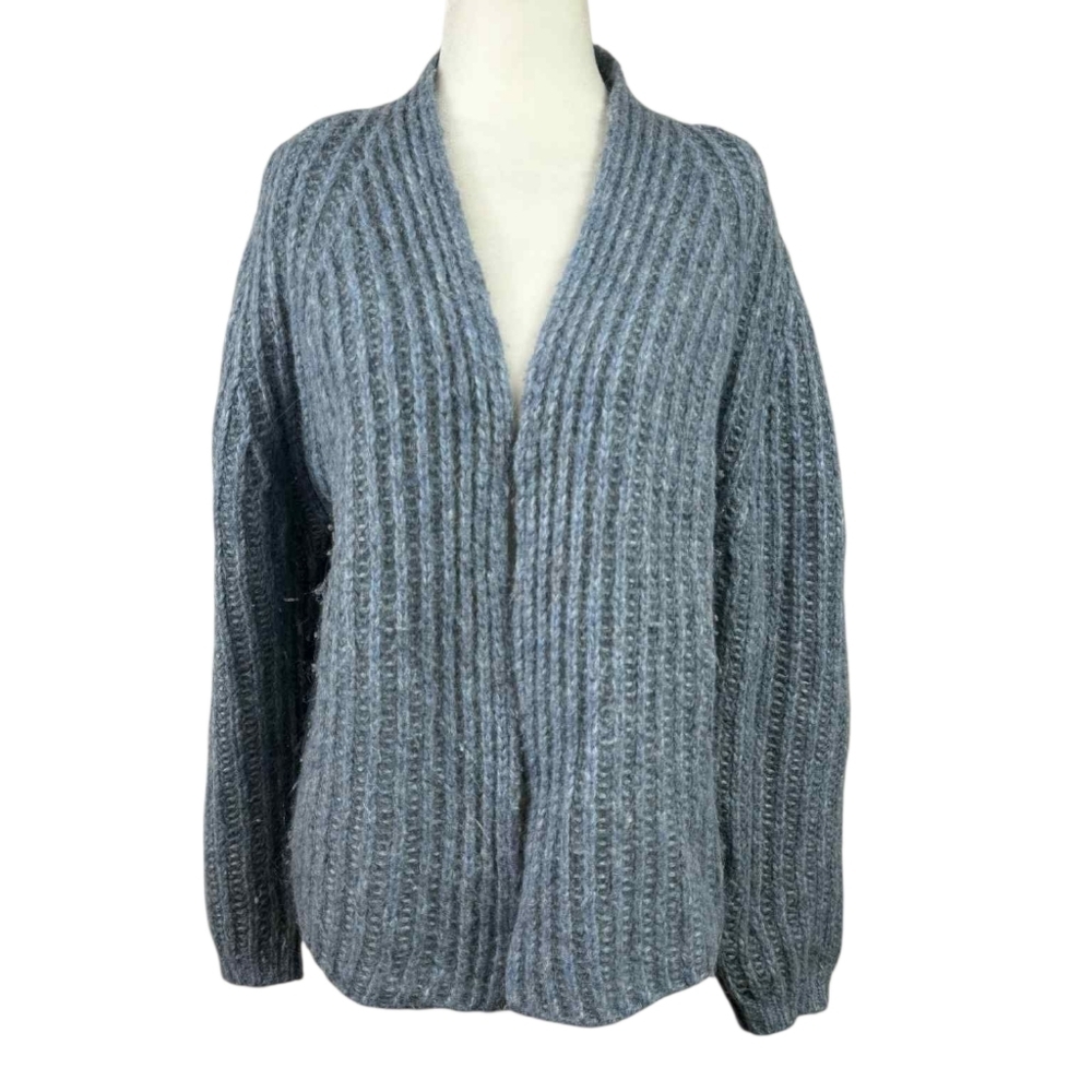 Luisa Cerano Wool Alpaca knit open front Cardigan/ jacket